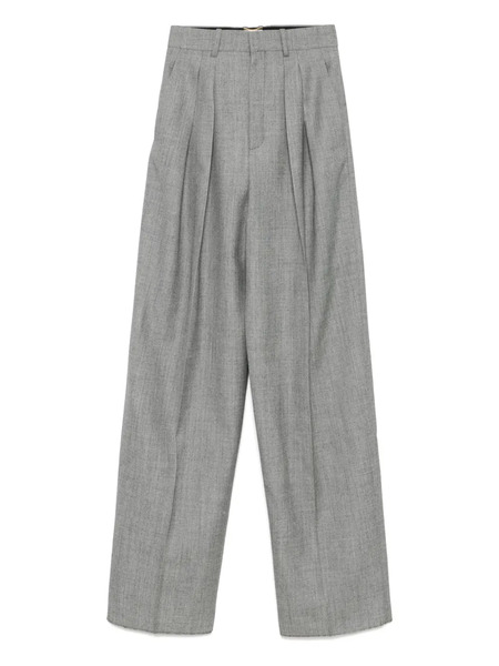 Saint Laurent Wool Trousers - Grey 
