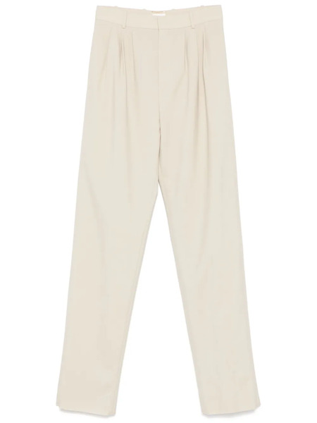  Saint Laurent Wool Trousers - Neutrals 