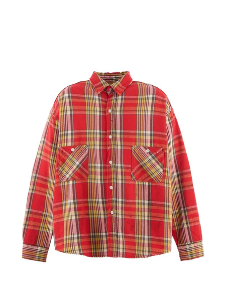  Saint Mxxxxxx Check Pocket Shirt - Red 