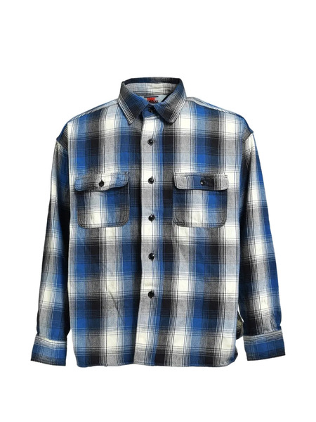  Saint Mxxxxxx Checked Pocket Shirt - Blue 