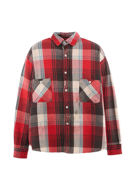  Saint Mxxxxxx Checked Pocket Shirt - Red 