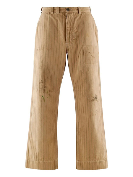  Saint Mxxxxxx Pinstriped Trousers - Brown 