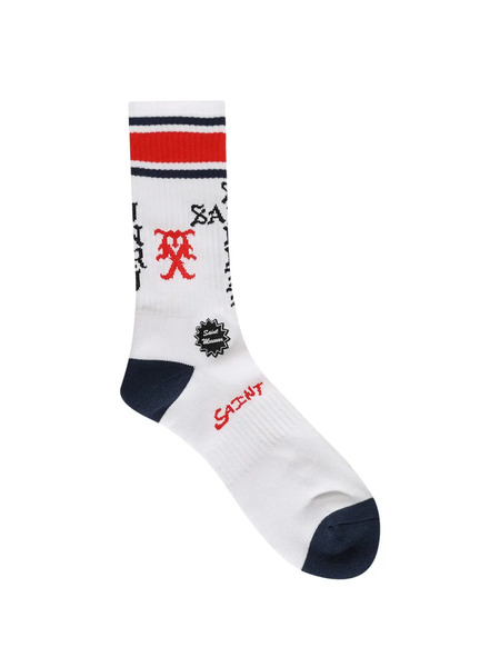  Saint Mxxxxxx Sinner Socks - White 