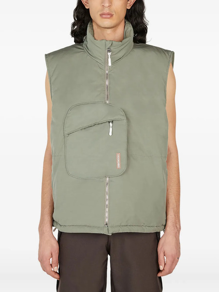  Saintwoods Zip-up Gilet - Green 