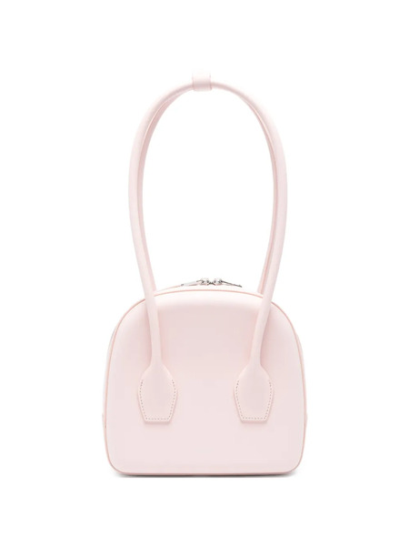  Salce Leather Rounded Shoulder Bag - Pink 