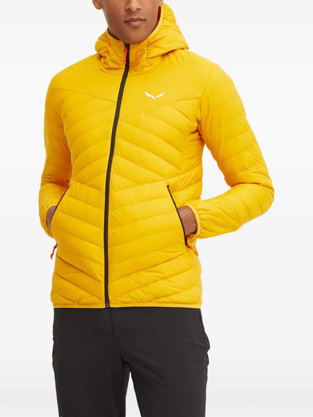  Salewa Brenta Hooded Quilted Jacket - Yellow 