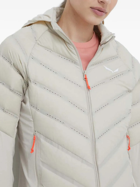  Salewa Hooded Quilted Performance Jacket - Neutrals 