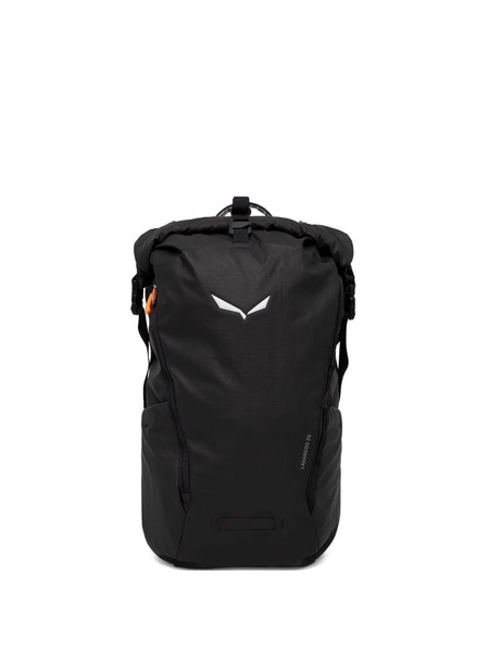  Salewa Logo Roll-top Backpack - Black 