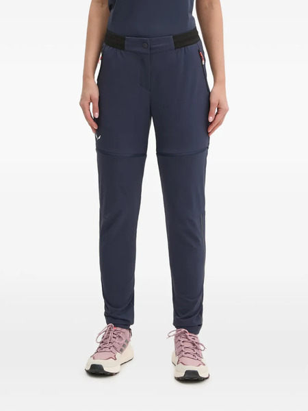  Salewa Zip Convertible Performance Trousers - Blue 