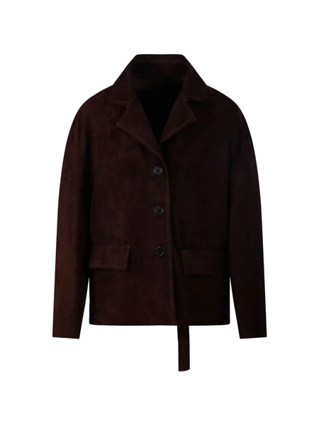  Salvatore Santoro Buttoned Suede Jacket - Brown 