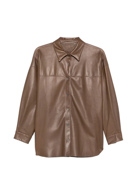  Salvatore Santoro Buttonned Leather Jacket - Brown 