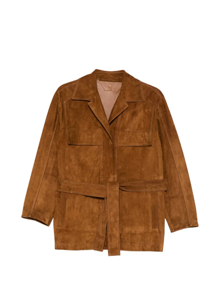  Salvatore Santoro Chest-pocket Suede Coat - Brown 