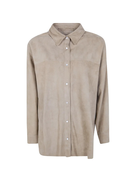  Salvatore Santoro Fringed Leather Shirt - Neutrals 