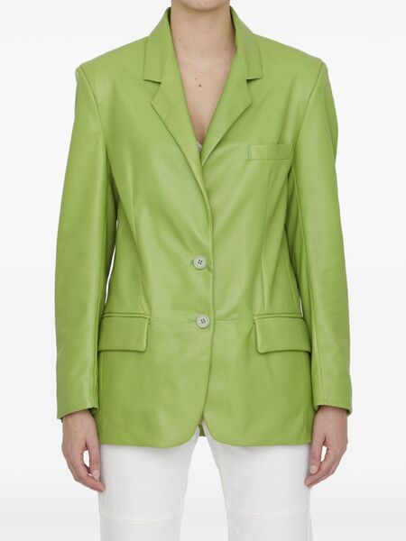  Salvatore Santoro Leather Blazer - Green 