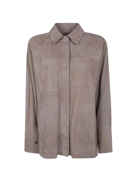  Salvatore Santoro Leather Shirt - Neutrals 