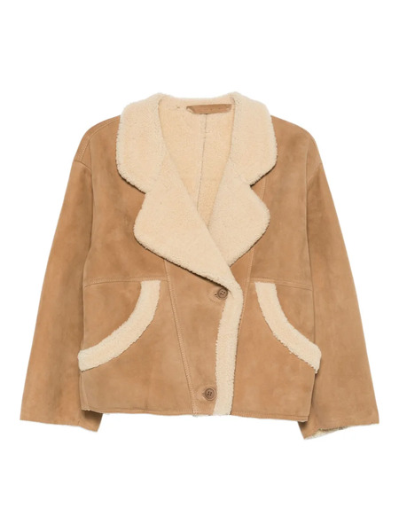  Salvatore Santoro Shearling-trim Jacket - Brown 