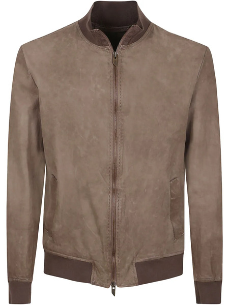  Salvatore Santoro Suede Bomber Jacket - Brown 