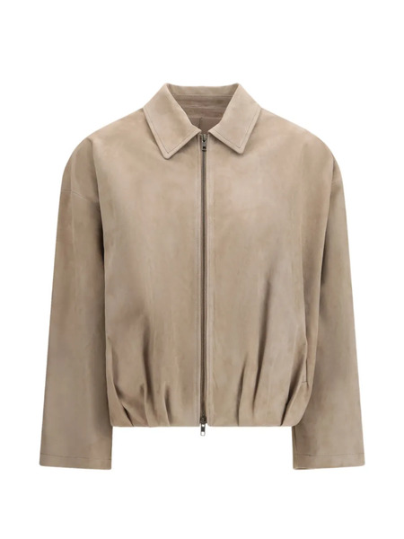  Salvatore Santoro Suede Bomber Jacket - Neutrals 