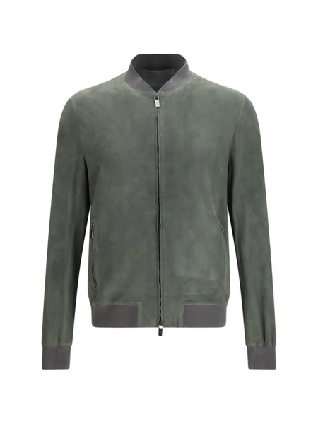  Salvatore Santoro Zip-up Bomber Jacket - Grey 