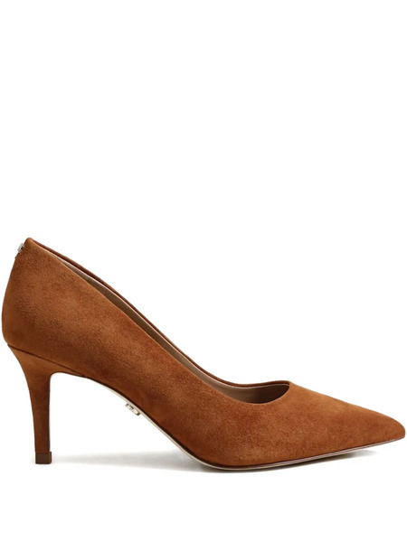  Sam Edelman 70mm Vienna Pointed-toe Suede Pumps - Brown 