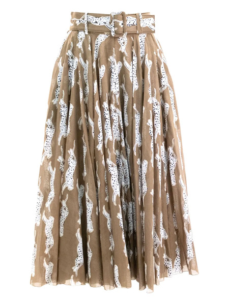  Samantha Sung Pleated Midi Skirt - Green 