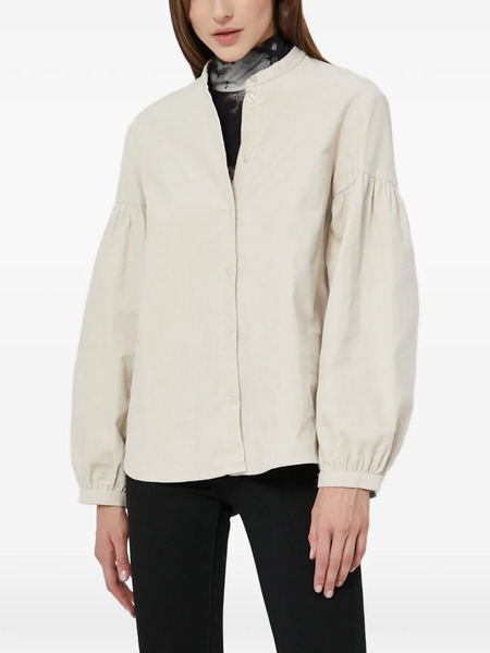  Samsoe Samsoe Balloon-sleeve Shirt - Neutrals 