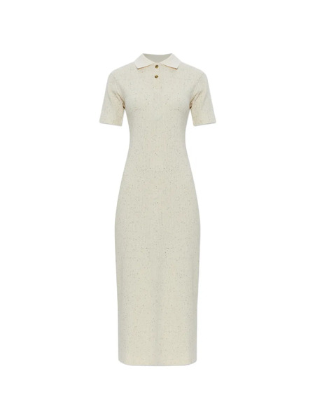  Samsoe Samsoe Button Ribbed Dress - Neutrals 