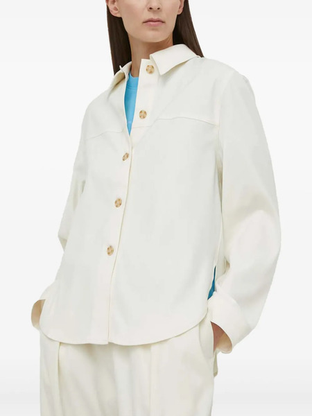  Samsoe Samsoe Buttoned Long-sleeve Shirt - Neutrals 