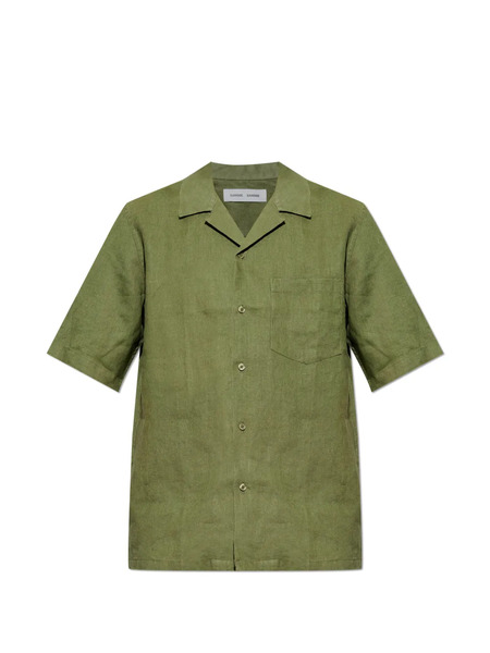  Samsoe Samsoe Chest-pocket Short-sleeve Shirt - Green 