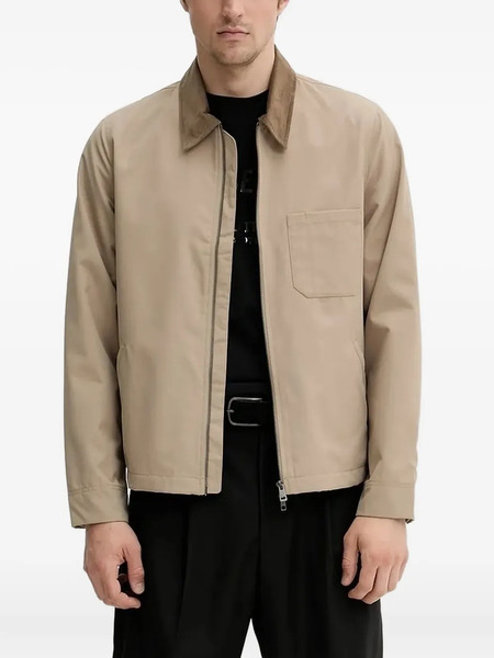  Samsoe Samsoe Corduroy-collar Zip-front Jacket - Brown 