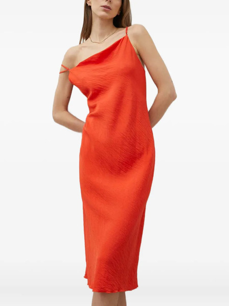  Samsoe Samsoe Cowl-neck Midi Dress - Orange 