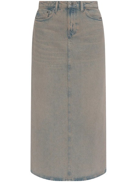  Samsoe Samsoe Denim Midi Skirt - Blue 