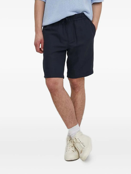 Samsoe Samsoe Elastic-waist Chino Shorts - Blue 