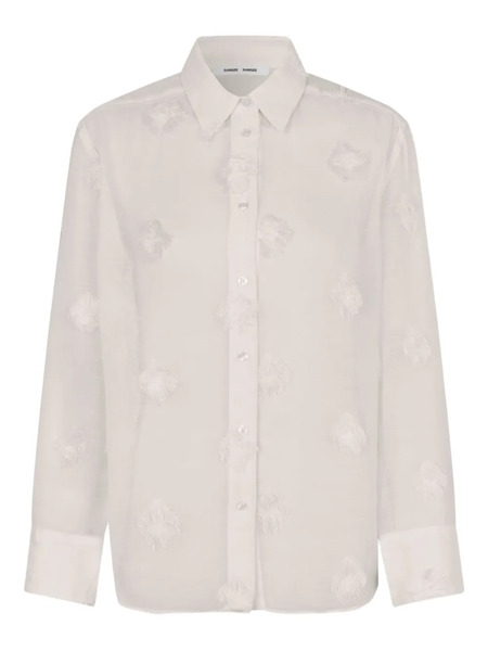  Samsoe Samsoe Fringed-details Shirt - Neutrals 