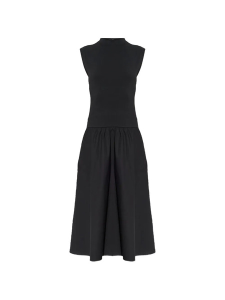  Samsoe Samsoe High-neck Gathered Midi Dress - Black 