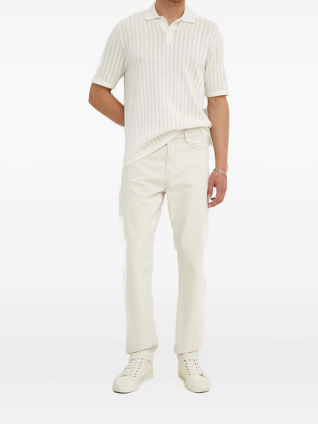  Samsoe Samsoe Logo-patch Five-pocket Jeans - Neutrals 