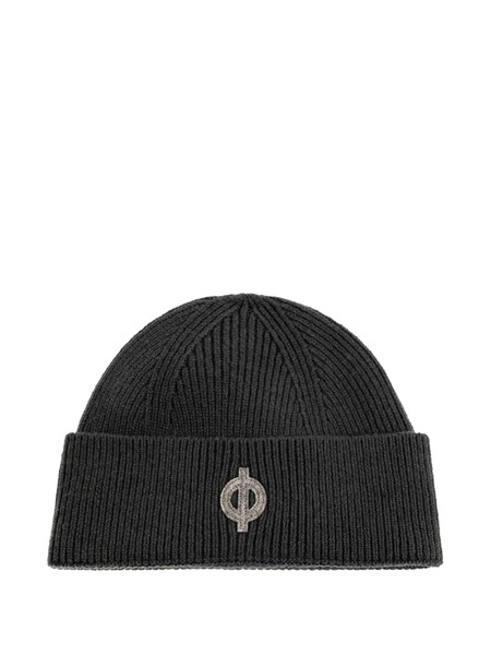  Samsoe Samsoe Logo-patch Ribbed Beanie Hat - Green 