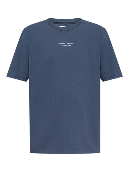  Samsoe Samsoe Logo-print T-shirt - Blue 
