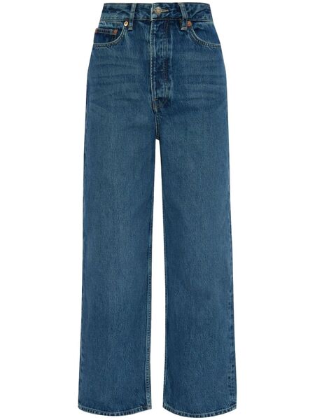  Samsoe Samsoe Organic Cotton Straight-leg Jeans - Blue 