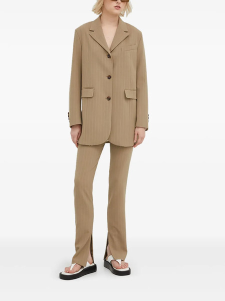  Samsoe Samsoe Pinstripe Single-breasted Blazer - Brown 