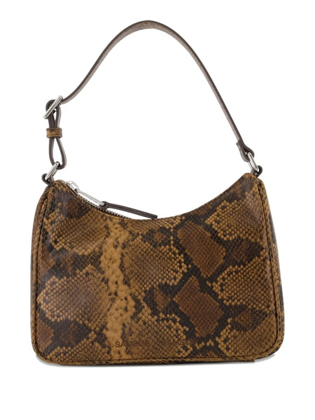  Samsoe Samsoe Sacima Snakeskin-effect Shoulder Bag - Brown 