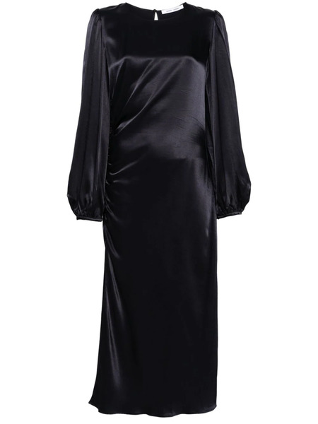  Samsoe Samsoe Saelvira Ruched Midi Dress - Blue 
