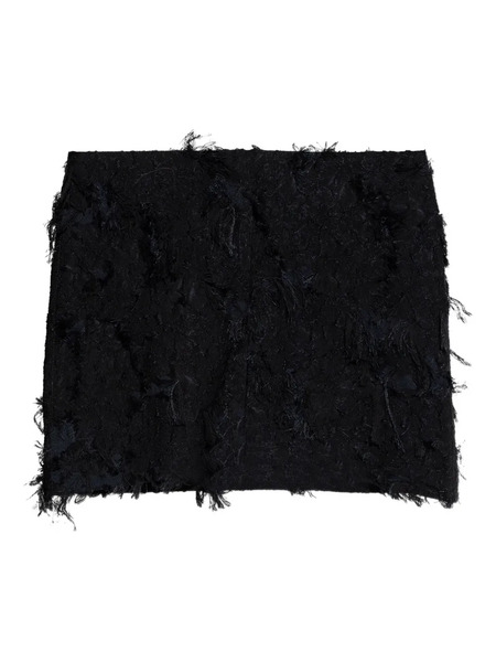  Samsoe Samsoe Samajsan Frayed Mini Skirt - Black 