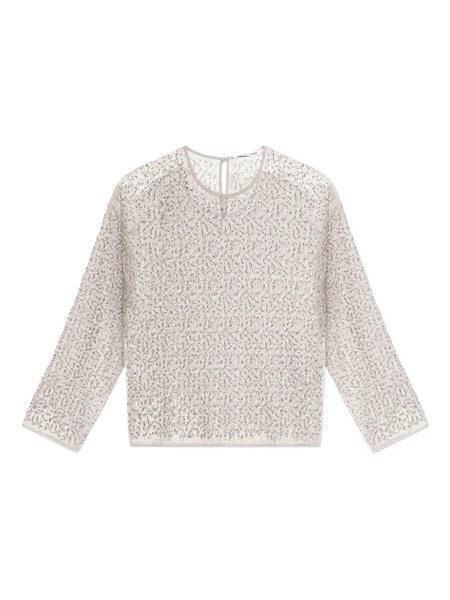  Samsoe Samsoe Samally Beaded-detail Top - White 