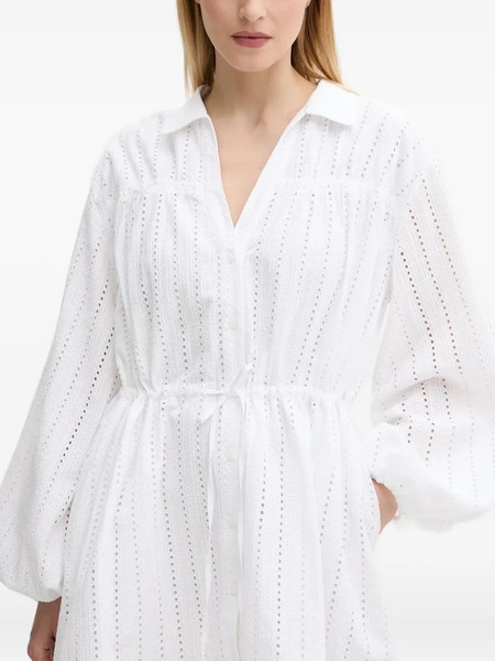  Samsoe Samsoe Samanarola Eyelet Detailing Mini Dress - White 
