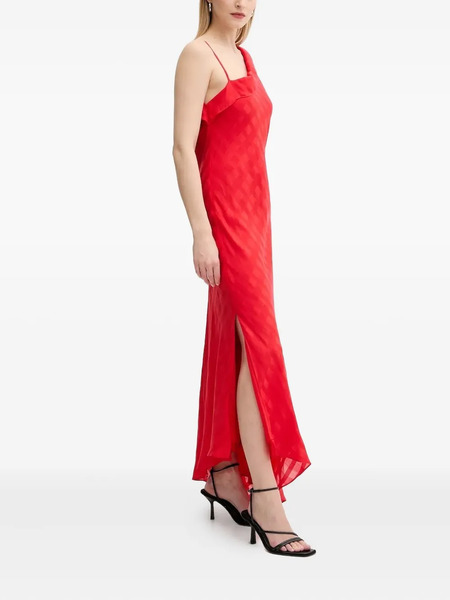 Samsoe Samsoe Saramina Asymmetric Ruffled Maxi Dress - Red 