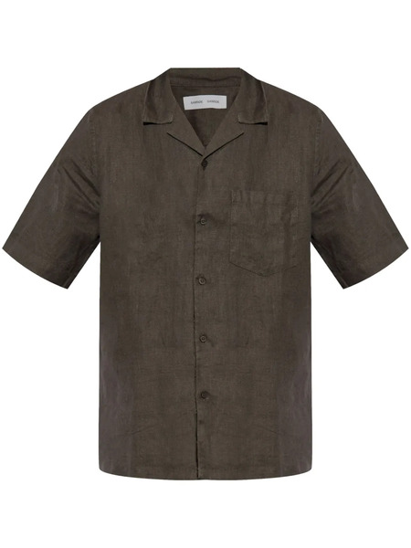  Samsoe Samsoe Short-sleeve Button-up Shirt - Green 