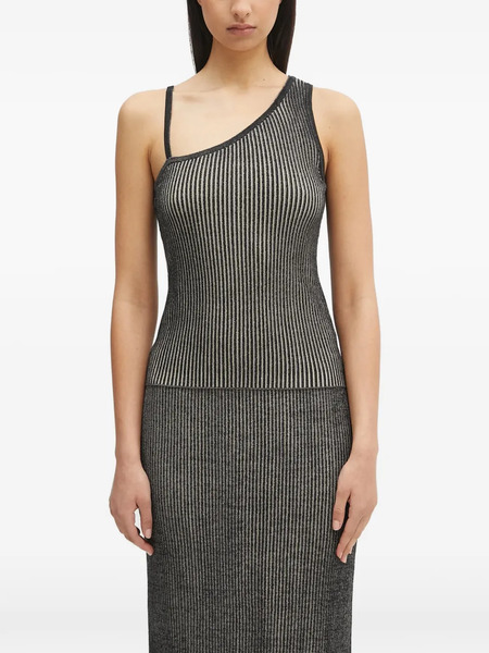  Samsoe Samsoe Striped One-shoulder Top - Grey 