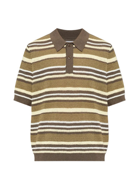  Samsoe Samsoe Striped Polo Shirt - Green 