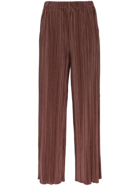  Samsoe Samsoe Uma Plissé-effect Trousers - Brown 